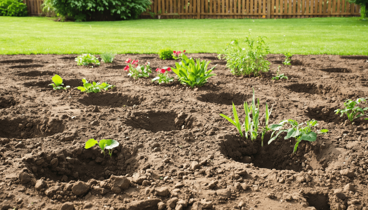 🕳️🍃 Mystère au jardin : Pourquoi des trous sans monticules ? Découvrez