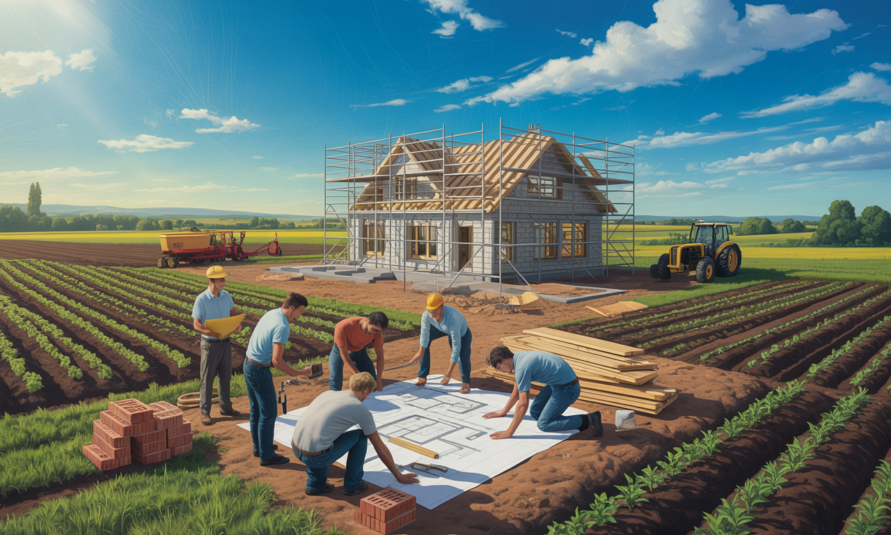 Construire une maison sur un terrain agricole : un défi à relever