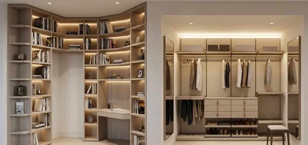 Le mobilier sur mesure. 